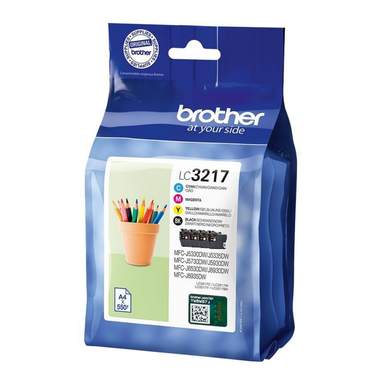 Brother LC 3217 Pack Noir + Couleur - Cartouche d'encre original