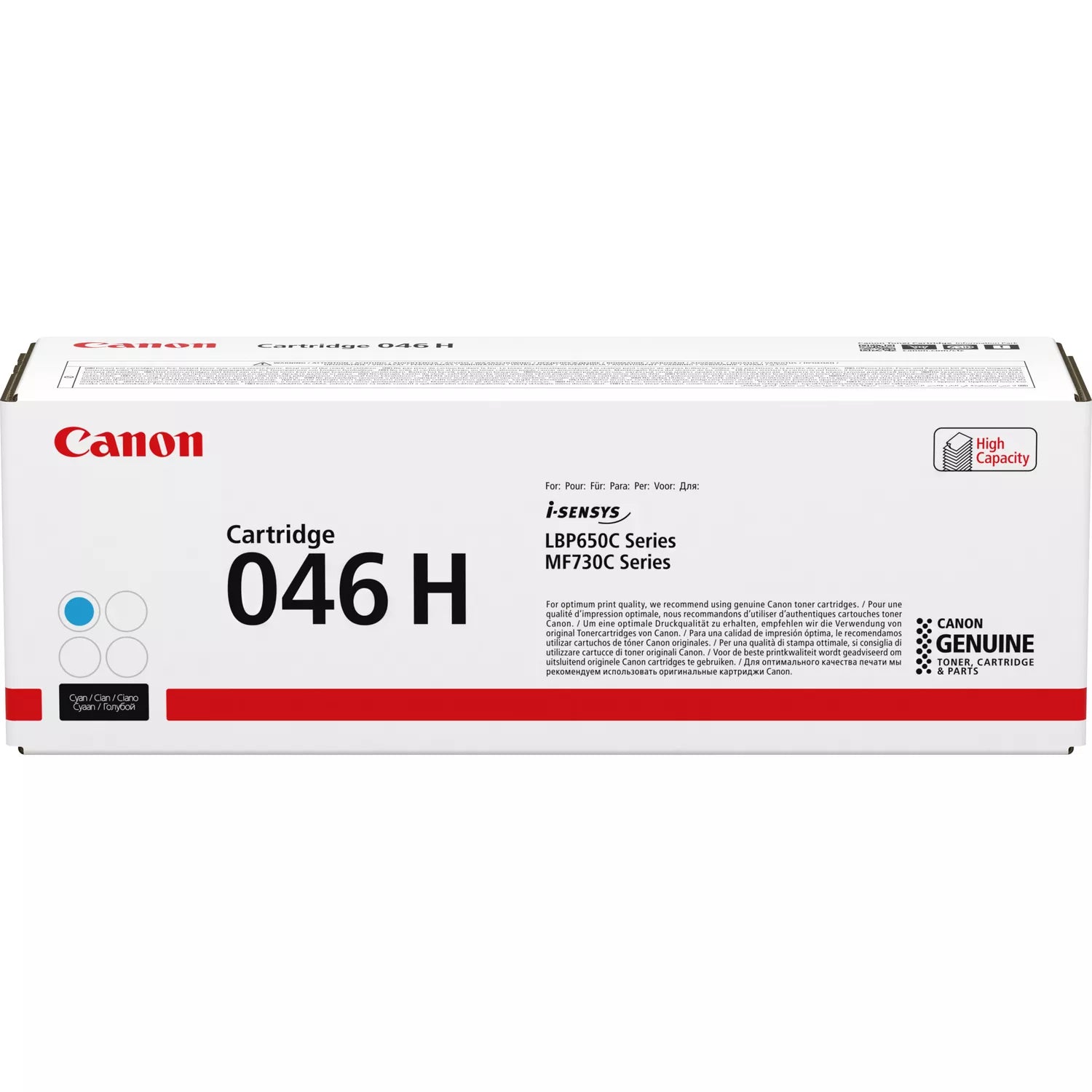 Canon 046H Cyan (1253C002) - Toner d'encre original