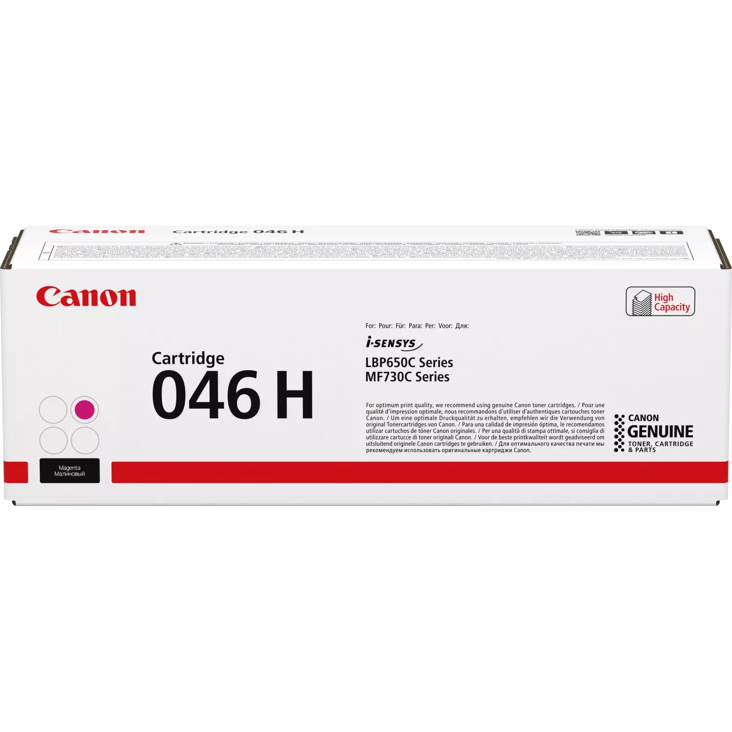 Canon 046H Magenta (1252C002) - Toner d'encre original