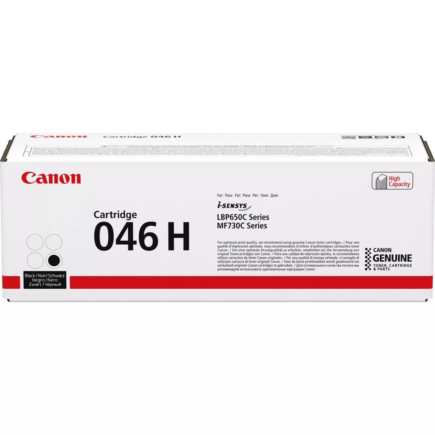 Canon 046H Noir (1254C002) - Toner d'encre original