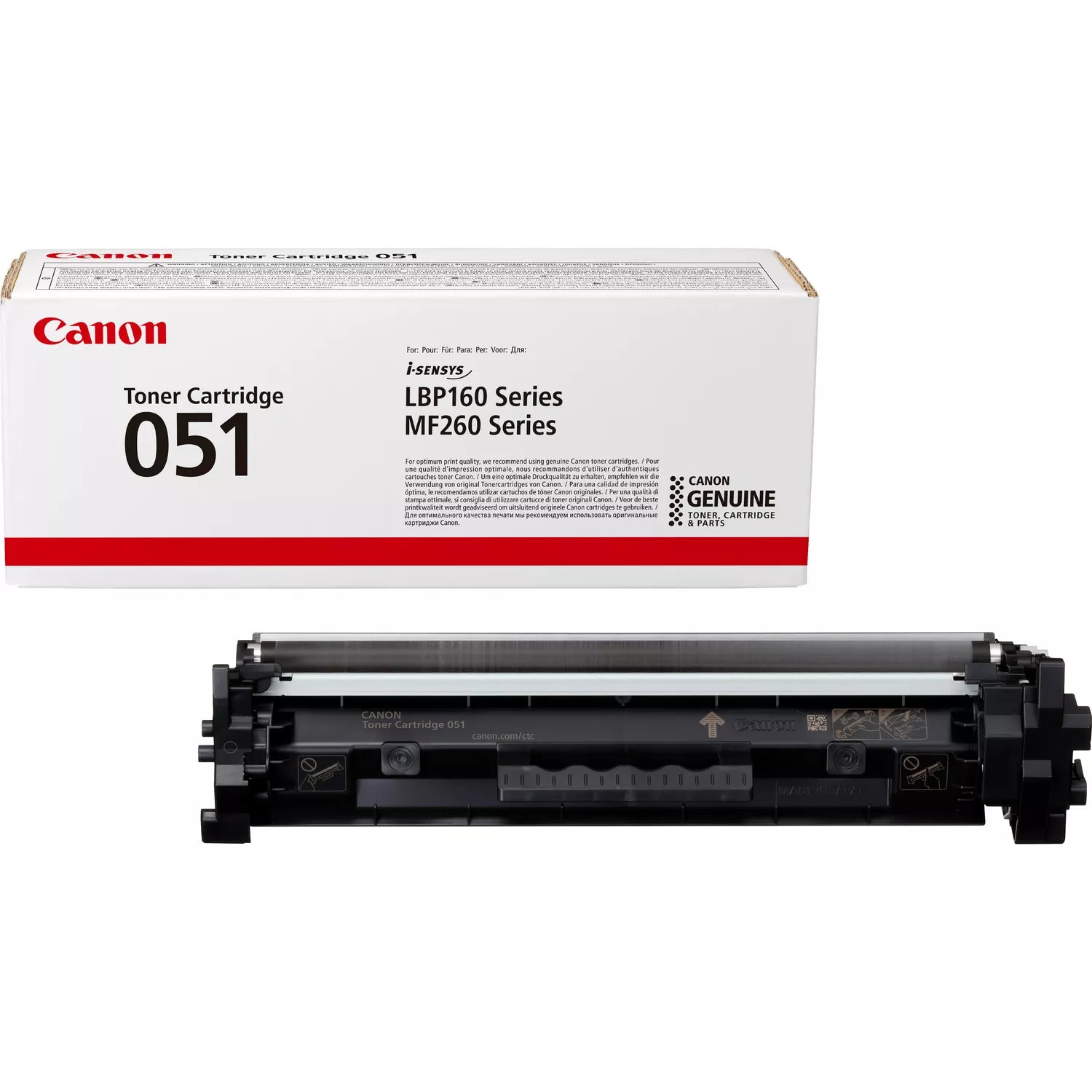 Canon 051 Noir (2168C002) - Toner d'encre original