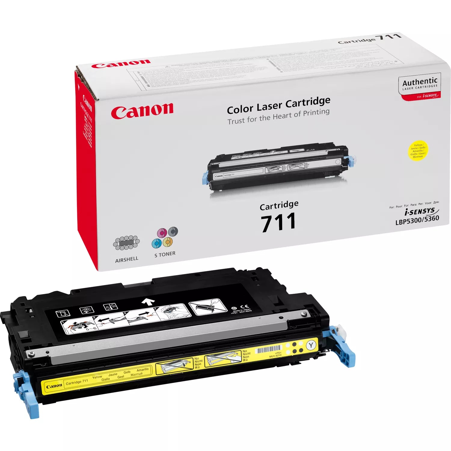 Canon 711 Jaune (1657B002) - Toner d'encre original