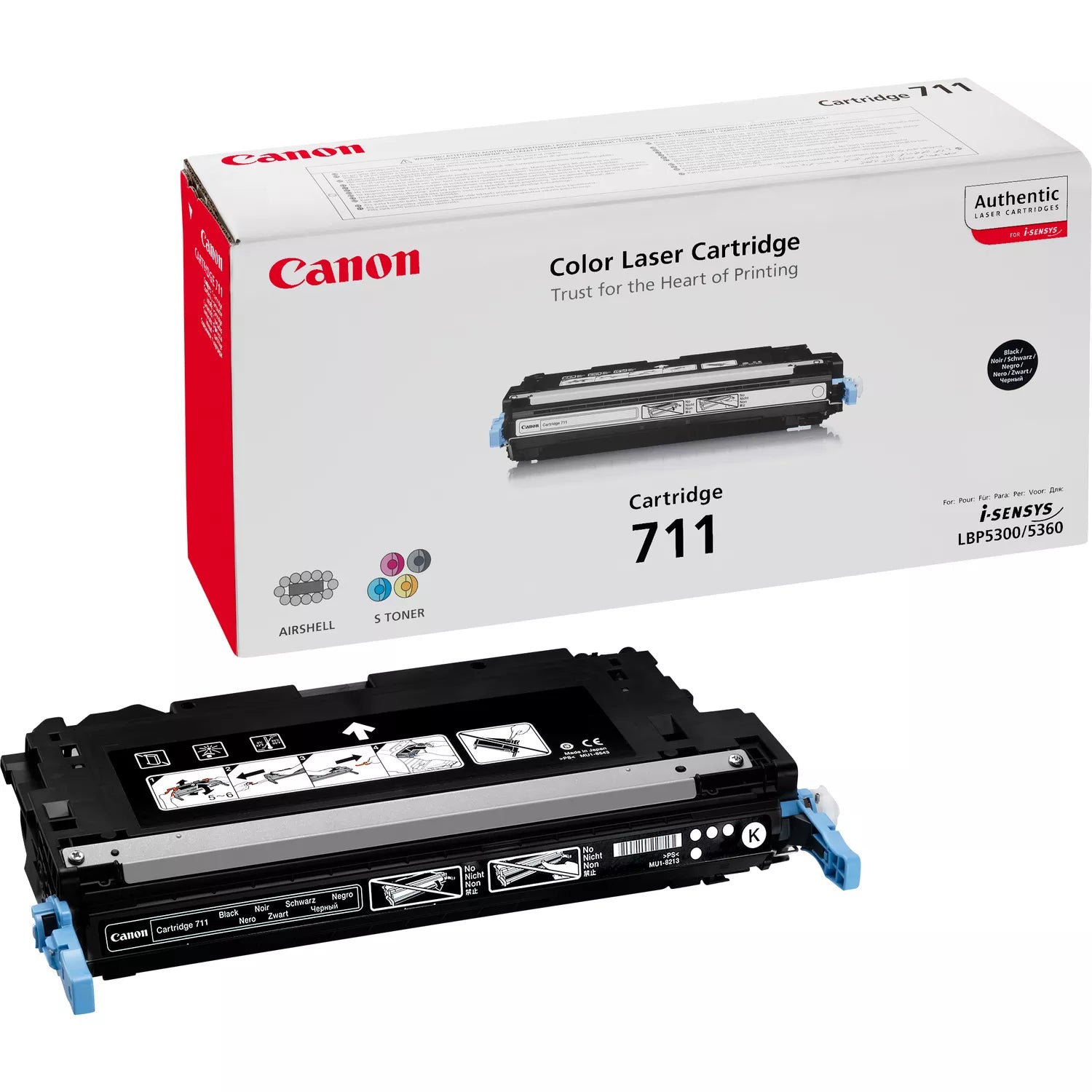 Canon 711 Noir (1660B002) - Toner d'encre original