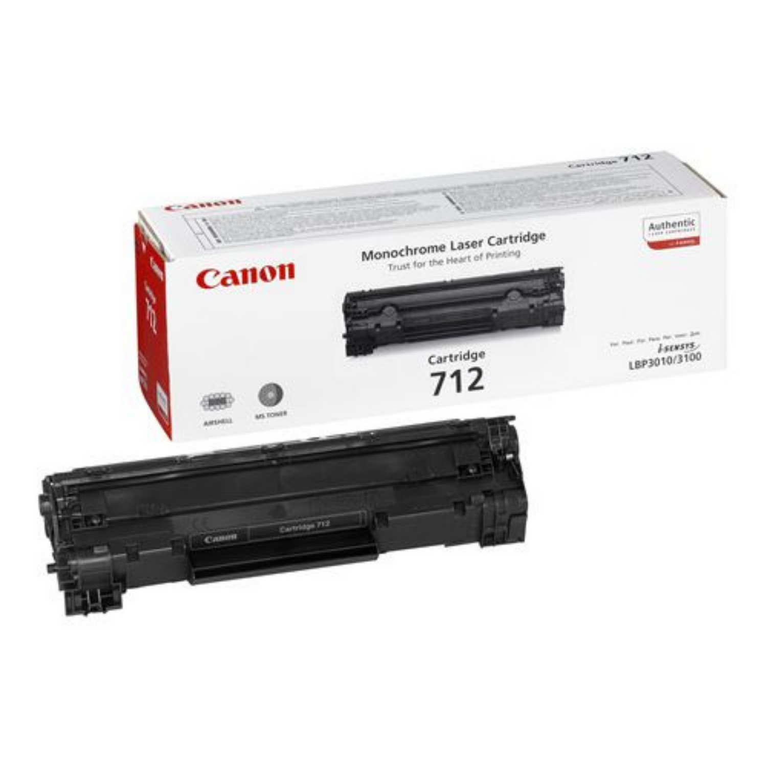 Canon 712 Noir (1870B002) - Toner d'encre original