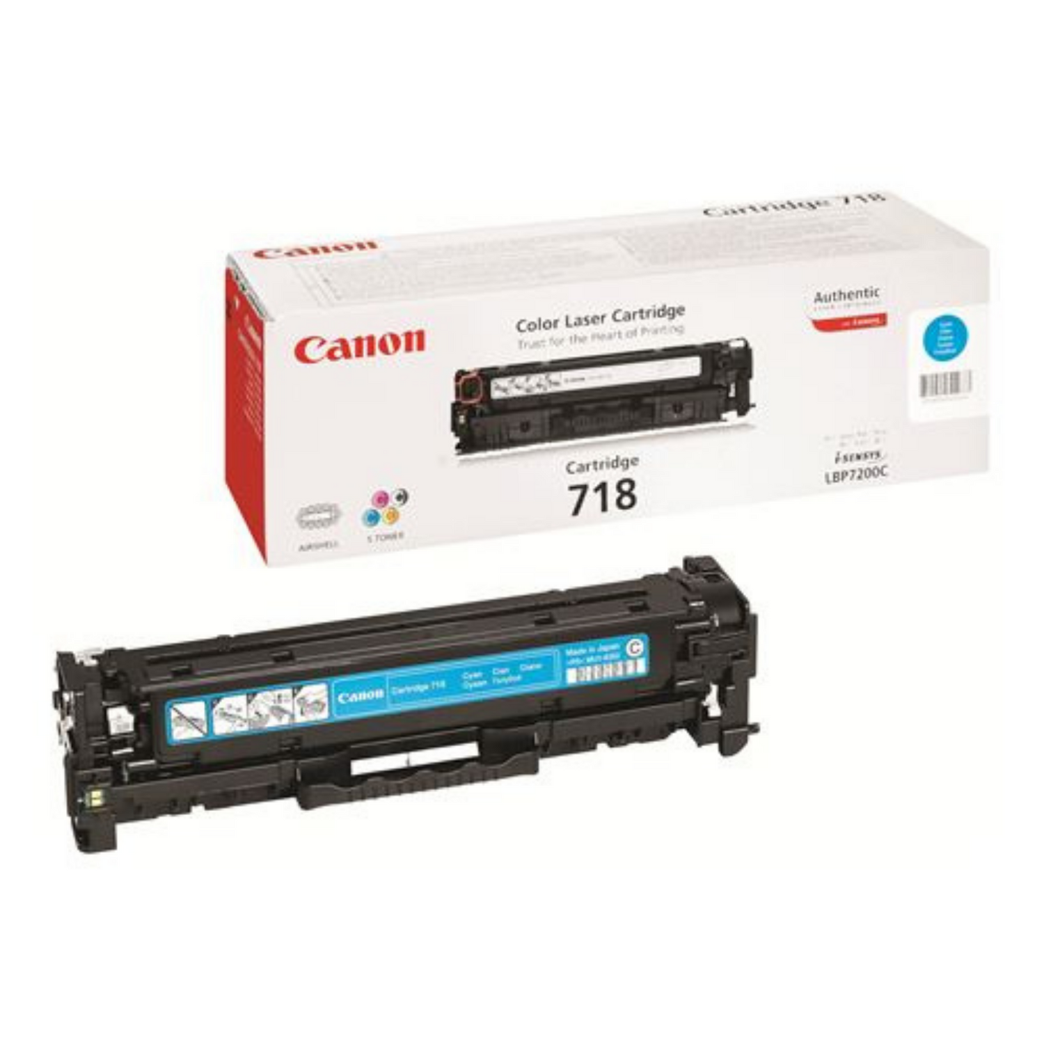 Canon 718 Cyan (2661B002) - Toner d'encre original