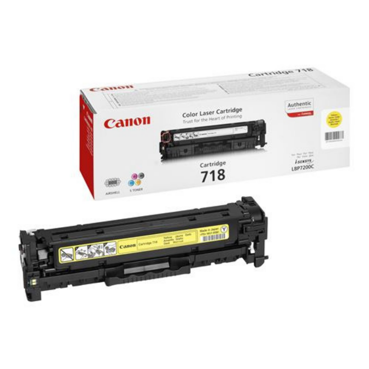 Canon 718 Jaune (2659B002) - Toner d'encre original