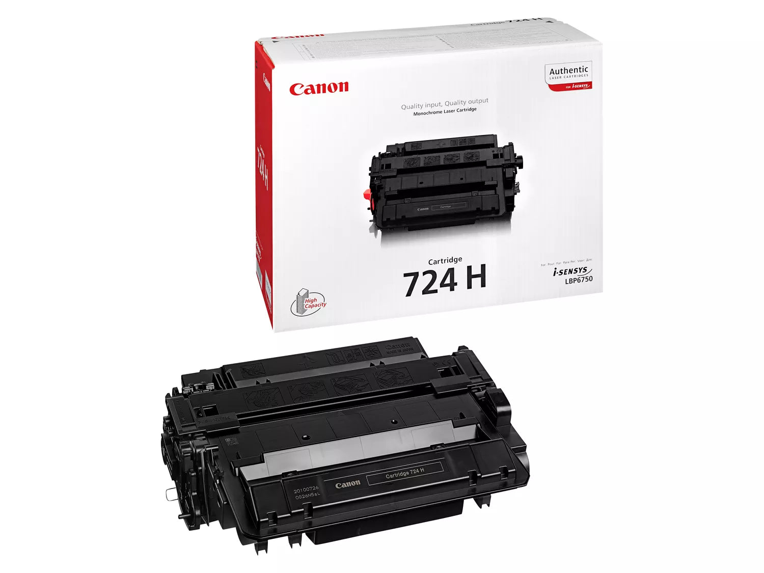 Canon 724H Noir (3482B011) - Toner d'encre original