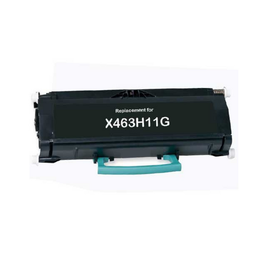 E460/E462/X463/X464/X466 Noir - Toner d'encre compatible E460X11E/E460X31E/X463H11G/X463H21G