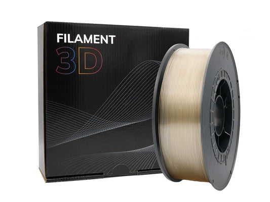 Filament 3D | Bobine 1kg - Diamètre 1,75mm - Couleur Transparent