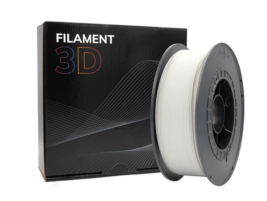 Filament 3D PLA | Bobine 1kg - Diamètre 1,75mm - Blanc