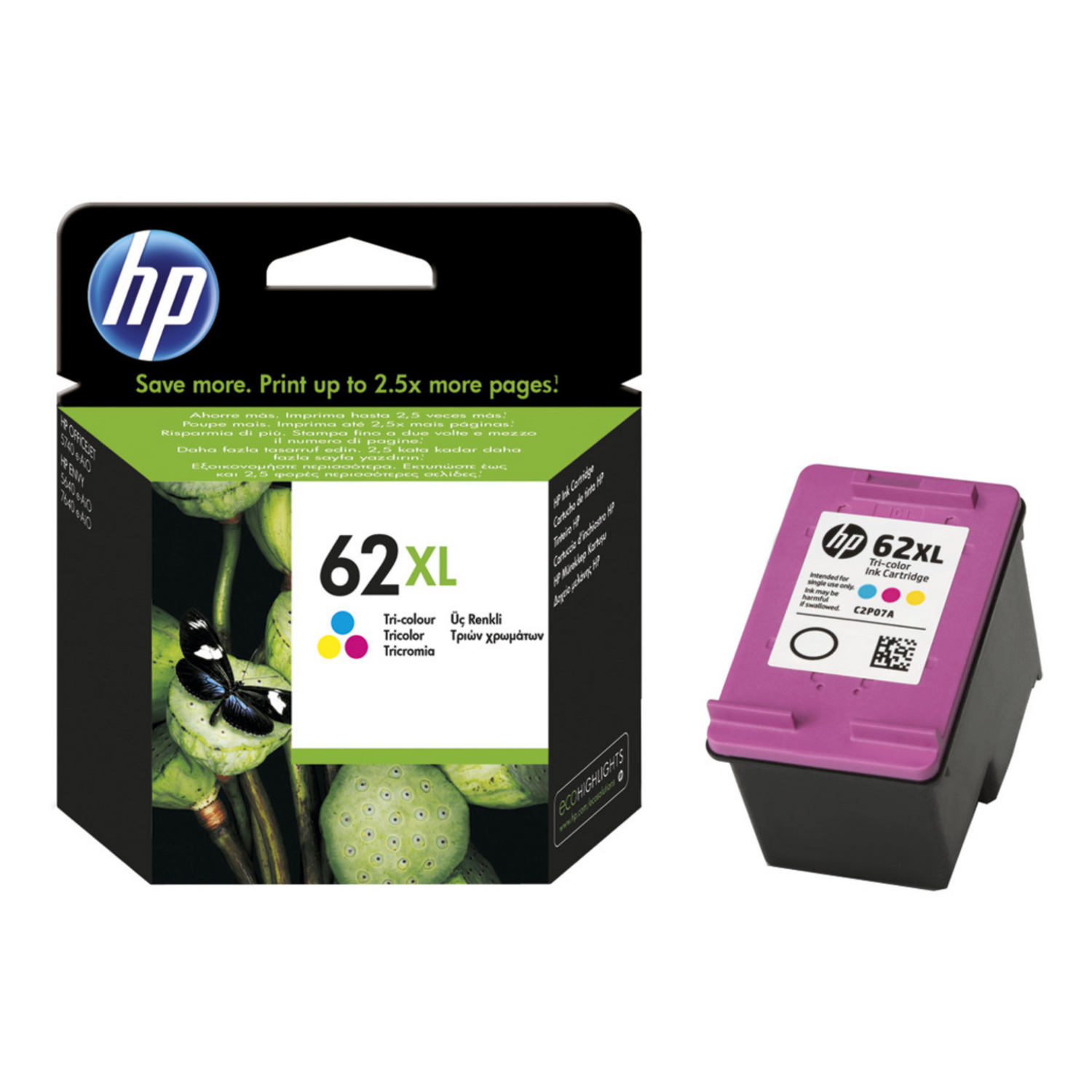 HP 62 XL Couleur (C2P07AE) - Cartouche d'encre original