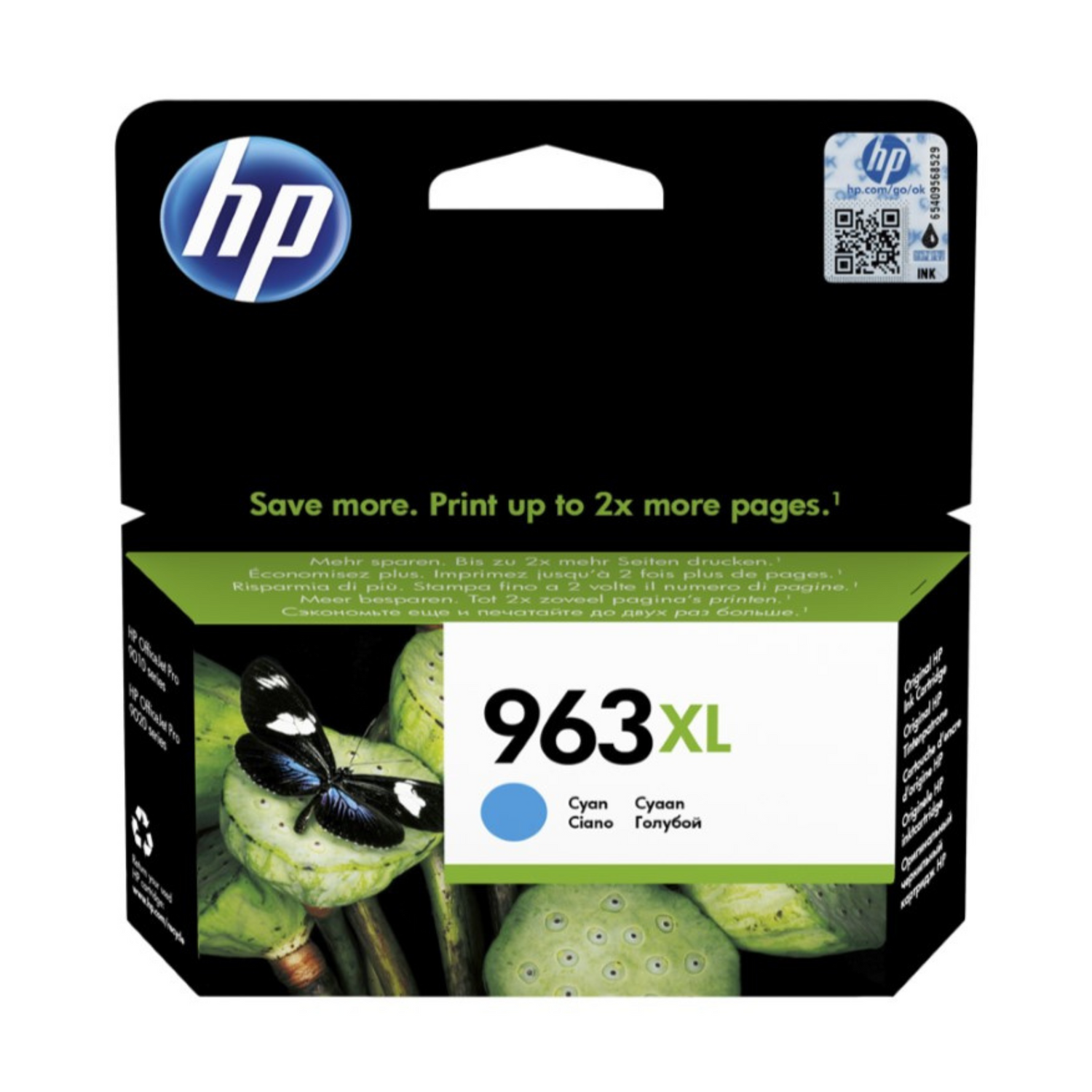 HP 963 XL Cyan (3JA27AE) - Cartouche d'encre original