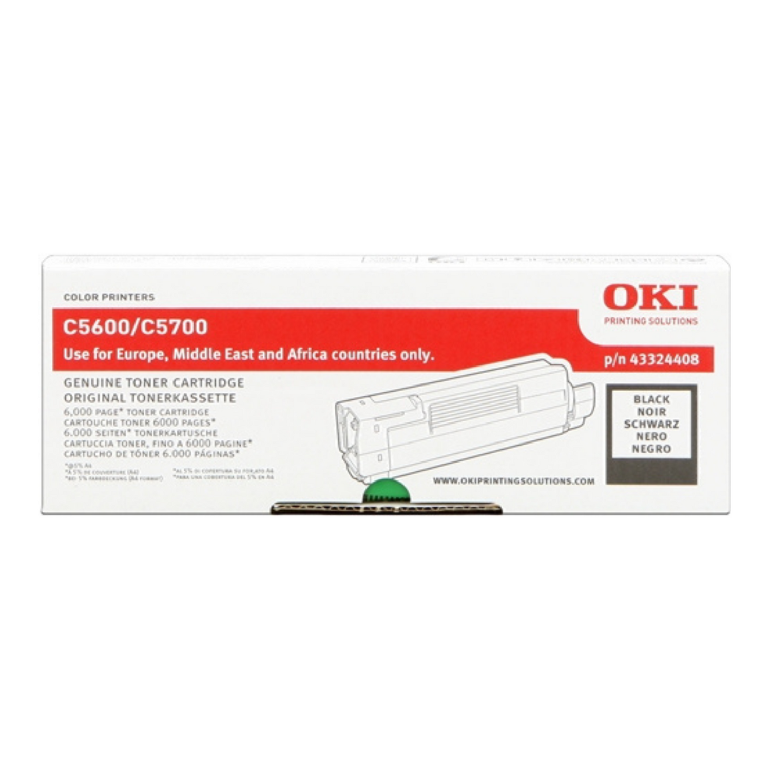 Oki C5600/C5700 (43324408) - Toner d'encre d'origine