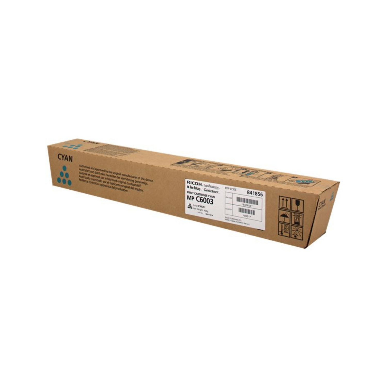 Ricoh Aficio MP-C4503/MP-C5503/MP-C6003 Cyan (841856) - Toner d'encre d'origine